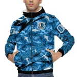 custom dallas mavericks shark art blue windbreaker jacket best selling
