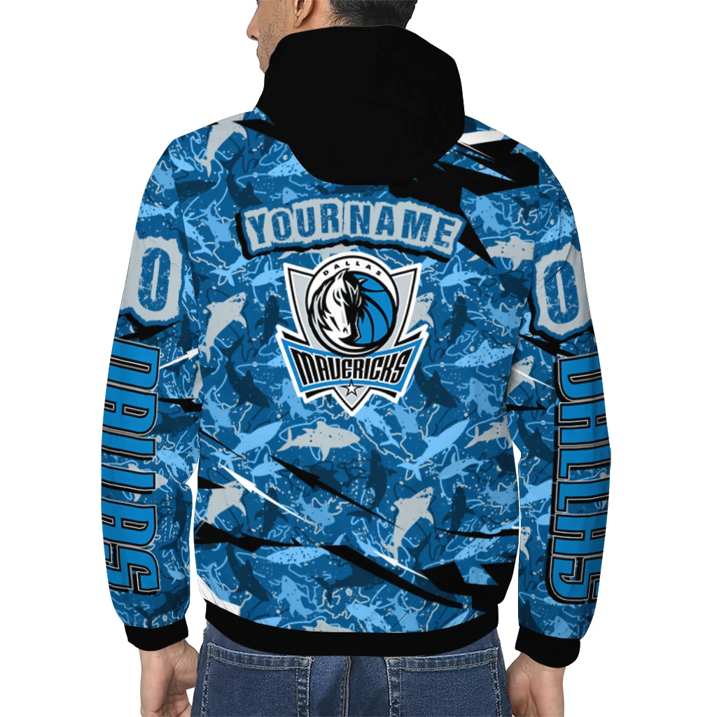 custom dallas mavericks shark art blue windbreaker jacket trendy custom dallas mavericks shark art blue windbreaker jacket trendy