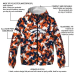 custom denver broncos camouflage mashup orange windbreaker jacket best selling