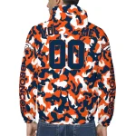 custom denver broncos camouflage mashup orange windbreaker jacket best selling
