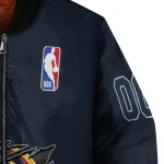 custom denver nuggets claw slash blue bomber jacket best selling
