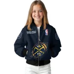 custom denver nuggets claw slash blue bomber jacket best selling