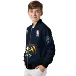 custom denver nuggets claw slash blue bomber jacket best selling