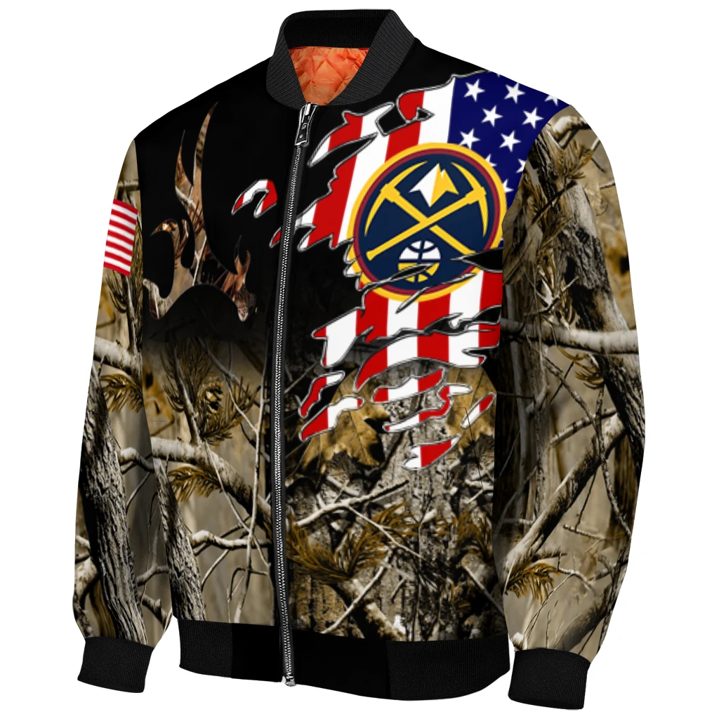 custom denver nuggets patriot deer camouflage bomber jacket fashion forward custom denver nuggets patriot deer camouflage bomber jacket fashion forward