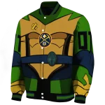 custom denver nuggets turtle armor varsity jacket best selling