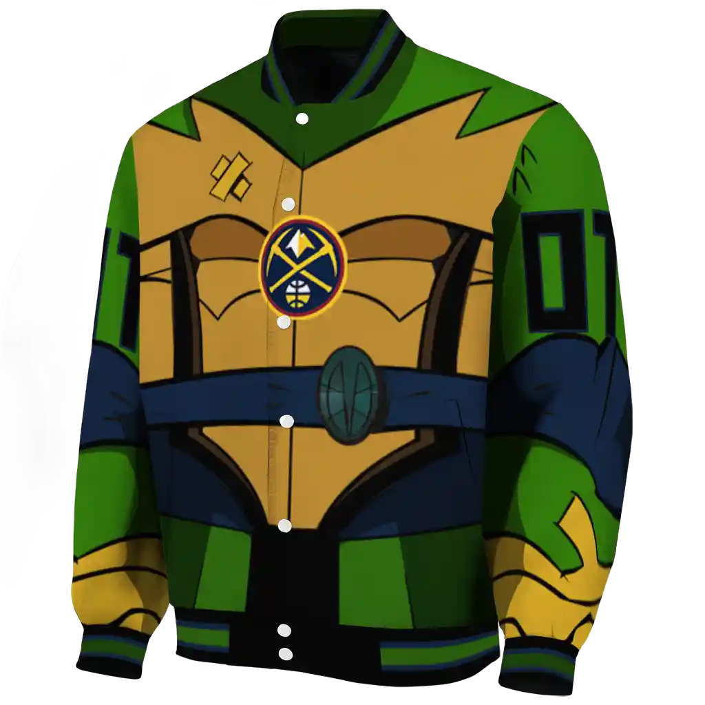 custom denver nuggets turtle armor varsity jacket best selling custom denver nuggets turtle armor varsity jacket best selling