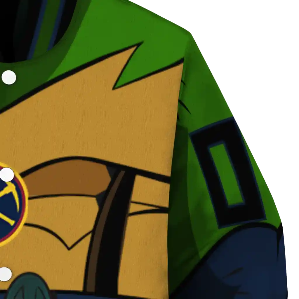 custom denver nuggets turtle armor varsity jacket premium grade custom denver nuggets turtle armor varsity jacket premium grade