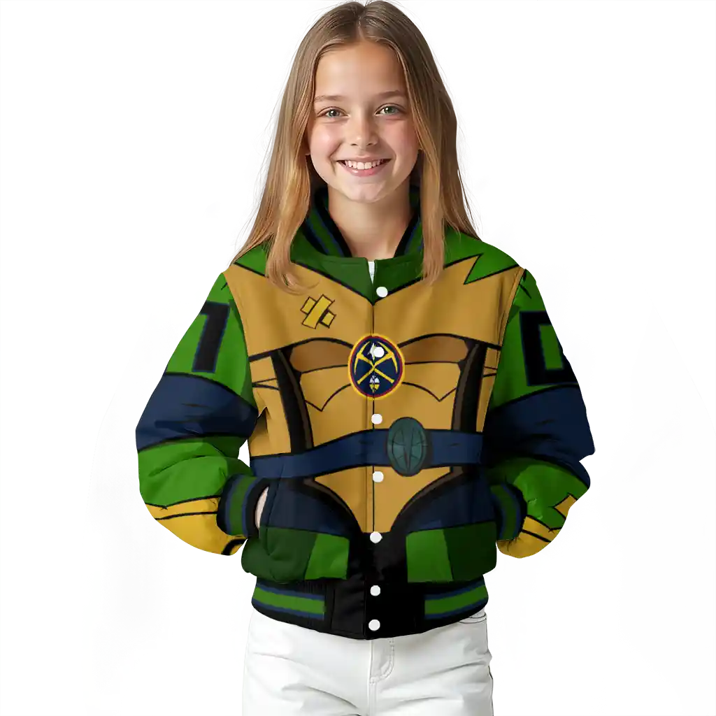 custom denver nuggets turtle armor varsity jacket top rated custom denver nuggets turtle armor varsity jacket top rated