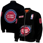 custom detroit pistons claw edge black bomber jacket best selling