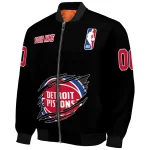custom detroit pistons claw edge black bomber jacket best selling