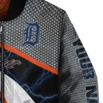 custom detroit tigers electric flash navy bomber jacket best selling