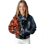 custom detroit tigers skull cluster navy varsity jacket best selling