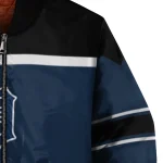 custom detroit tigers stripe statement navy black bomber jacket best selling