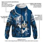 custom drake bulldogs football micky mouse blue windbreaker jacket best selling