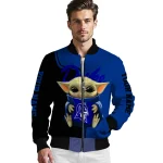 custom duke blue devils adorable yoda blue black bomber jacket best selling