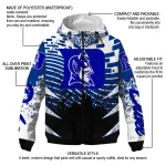 custom duke blue devils brick motion blue black windbreaker jacket best selling