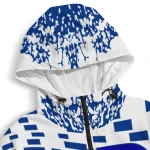 custom duke blue devils brick motion blue black windbreaker jacket best selling