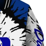 custom duke blue devils burst splatter blue varsity jacket best selling