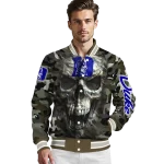 custom duke blue devils camouflage skull camouflage varsity jacket best selling