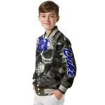 custom duke blue devils camouflage skull camouflage varsity jacket best selling