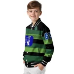 custom duke blue devils clover green lines green black varsity jacket best selling