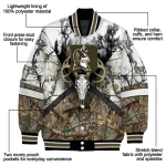 custom duke blue devils deer skull camouflage white varsity jacket best selling