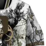 custom duke blue devils deer skull camouflage white varsity jacket best selling