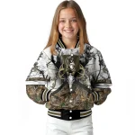 custom duke blue devils deer skull camouflage white varsity jacket best selling