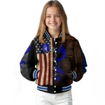custom duke blue devils flag wood brown varsity jacket best selling