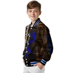 custom duke blue devils flag wood brown varsity jacket best selling