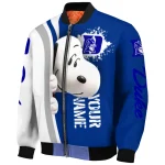 custom duke blue devils snoopy head blue bomber jacket best selling
