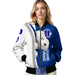 custom duke blue devils snoopy head blue bomber jacket best selling