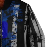 custom duke blue devils star stripes blue black bomber jacket best selling