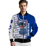 custom duke blue devils stitch laughing blue bomber jacket best selling