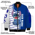 custom duke blue devils stitch laughing blue bomber jacket best selling