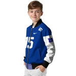 custom duke blue devils team patch blue bomber jacket best selling