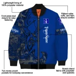 custom duke blue devils tribal deer art blue bomber jacket best selling