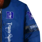 custom duke blue devils tribal deer art blue bomber jacket best selling