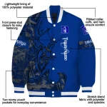custom duke blue devils tribal deer art blue varsity jacket best selling