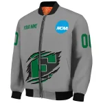 custom eastern michigan eagles feral slash grey bomber jacket best selling