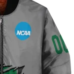 custom eastern michigan eagles feral slash grey bomber jacket best selling