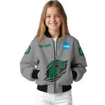 custom eastern michigan eagles feral slash grey bomber jacket best selling