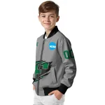 custom eastern michigan eagles feral slash grey bomber jacket best selling