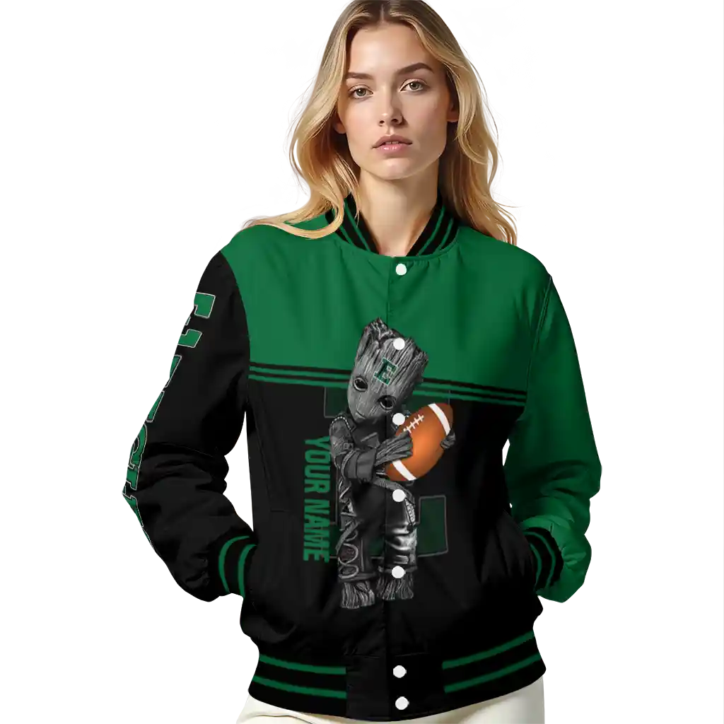 custom eastern michigan eagles groot football green black varsity jacket latest model custom eastern michigan eagles groot football green black varsity jacket latest model
