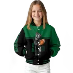 custom eastern michigan eagles groot football green black varsity jacket best selling