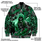custom eastern michigan eagles skull horde green varsity jacket best selling
