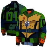 custom edmonton oilers turtle armor bomber jacket best selling