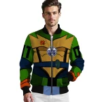 custom edmonton oilers turtle armor bomber jacket best selling