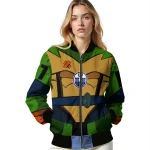 custom edmonton oilers turtle armor bomber jacket best selling
