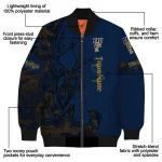 custom fiu panthers tribal deer art blue bomber jacket best selling